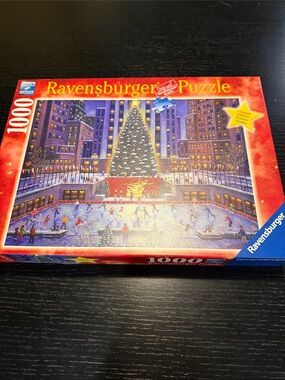 Ravensburger Holiday Ice Rink Puzzle with Red Packaging